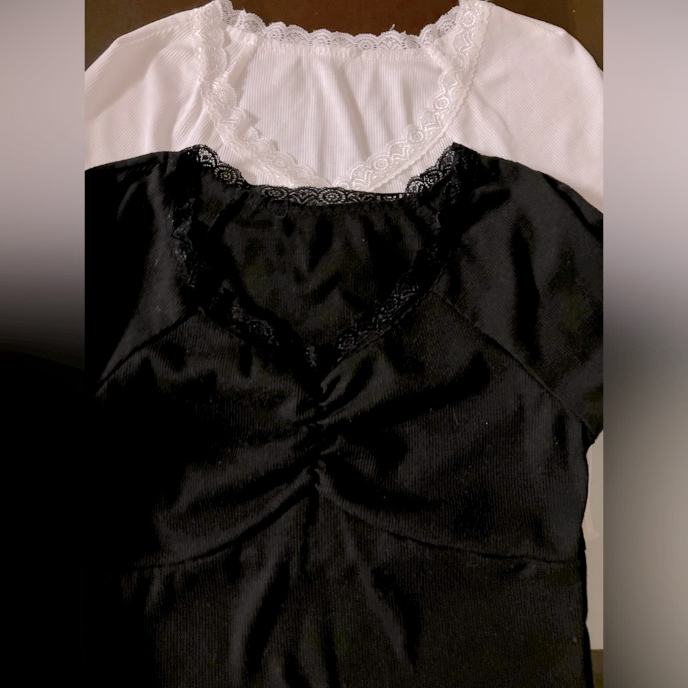 Two big girl 14 Y Ribbed Raglan Sleeve Ruffle T-Shirt - Picture 15 of 15